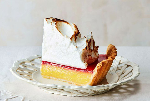 Cranberry Lemon Meringue Pie